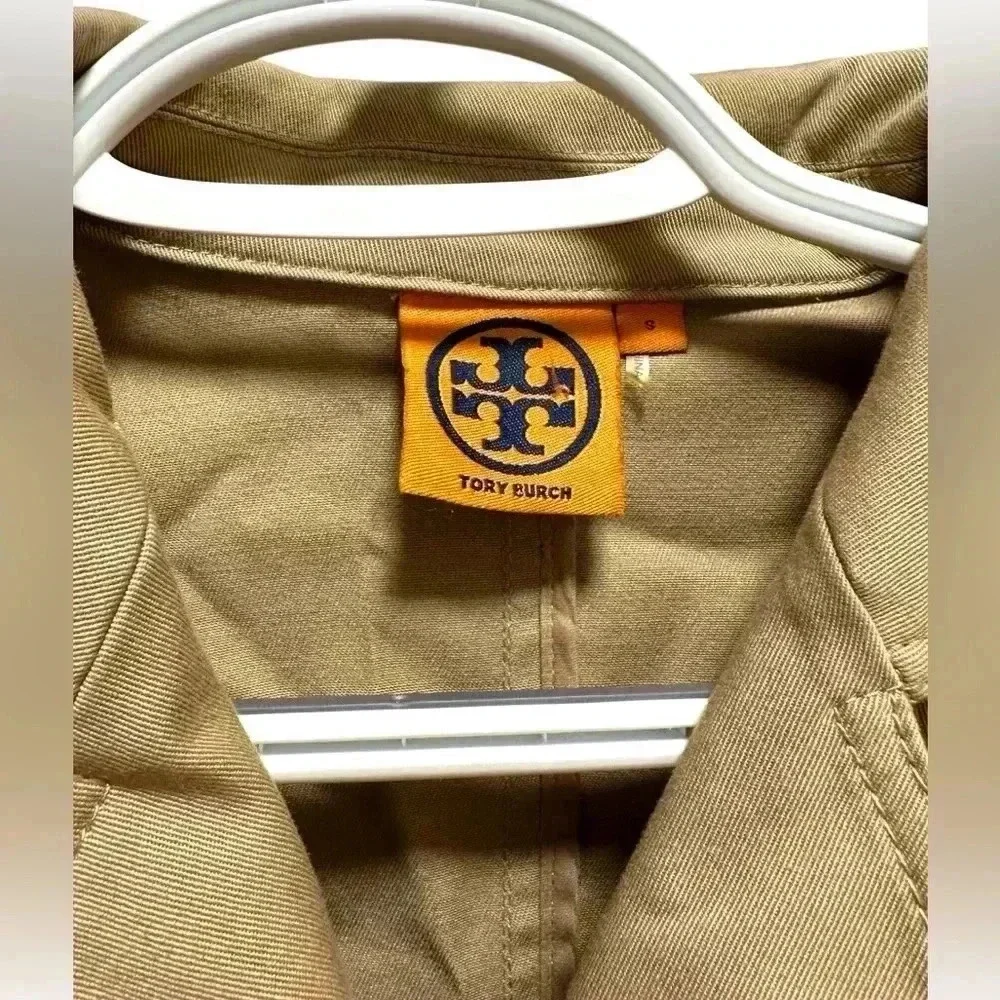 TAN TORY BURCH BUTTONED COAT/JACKET - Picture 3 of 5